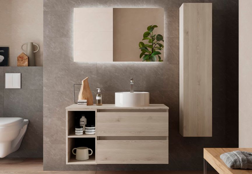 Meuble de salle de bains avec ensemble lavabo Bequia Salgar principal 4
