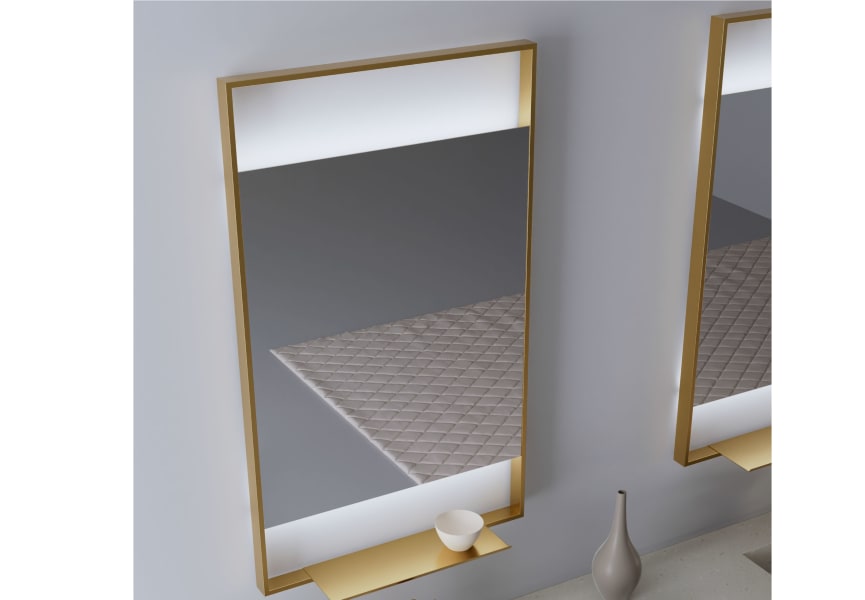 Miroir de salle de bain avec éclairage LED Elan de Bruntec détail 2