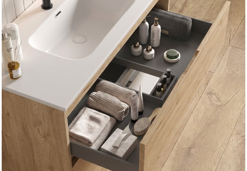 Ensemble complet de meubles de salle de bains Artemisa Bruntec détail 3