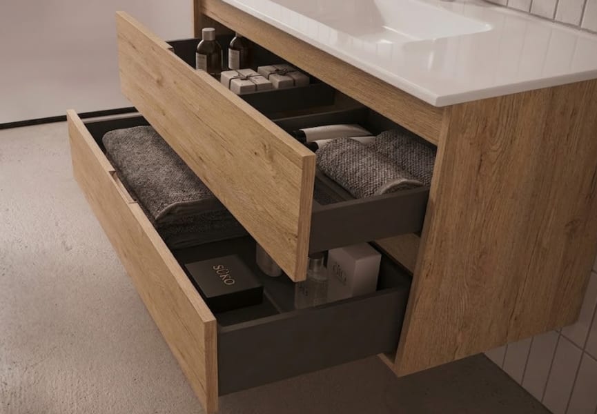 Ensemble complet de meubles de salle de bains Artemisa Bruntec détail 4