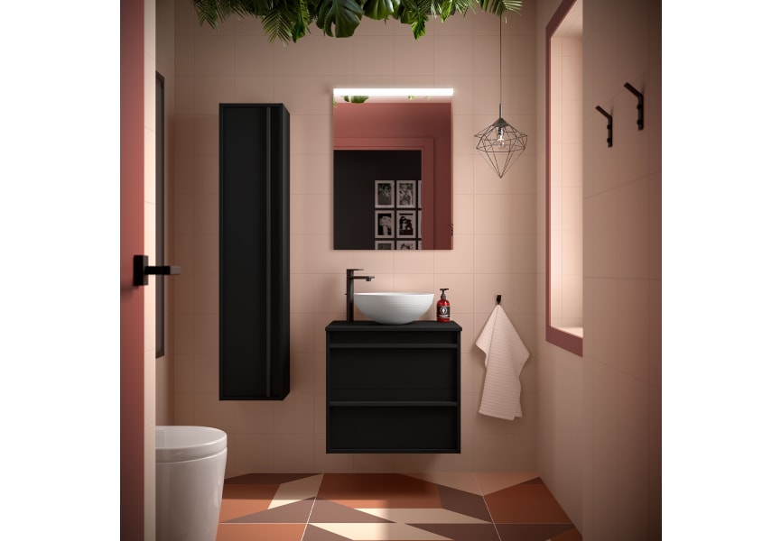 Meubles de salle de bains avec plan de toilette en bois Attila Salgar principal 1