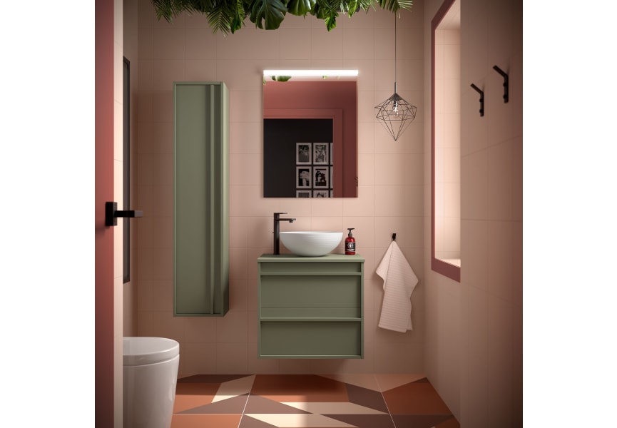 Meubles de salle de bains avec plan de toilette en bois Attila Salgar principal 3