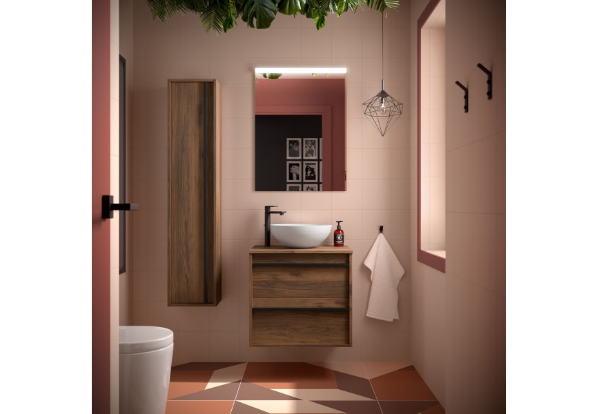 Meubles de salle de bains avec plan de toilette en bois Attila Salgar principal 5