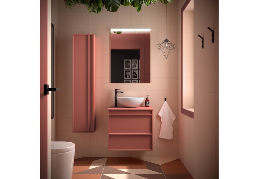 Meubles de salle de bains avec plan de toilette en bois Attila Salgar principal 6