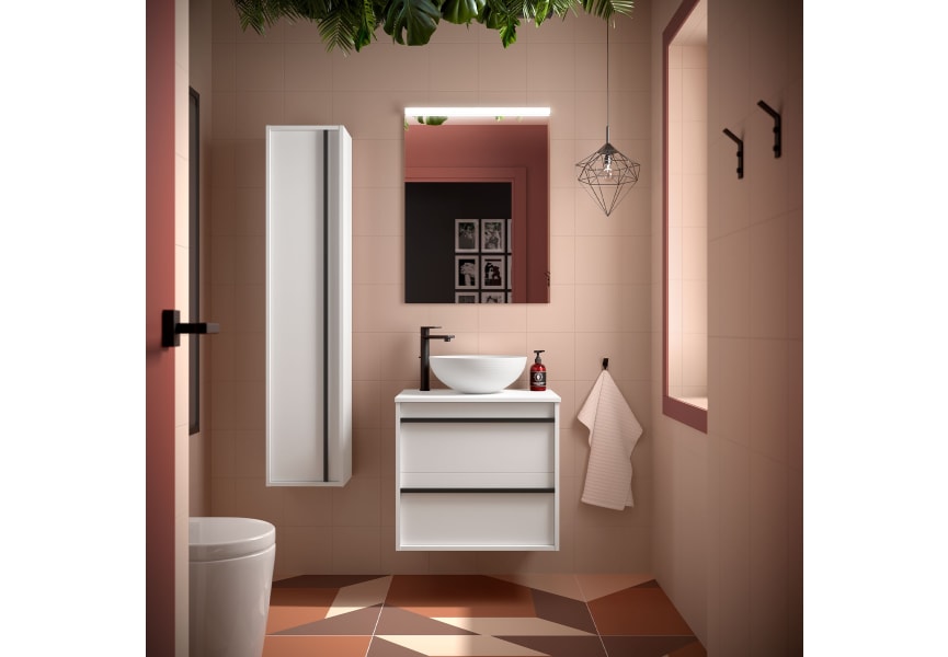 Meubles de salle de bains avec plan de toilette en bois Attila Salgar principal 7