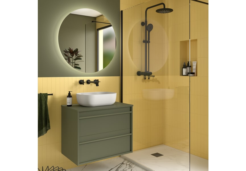 Meubles de salle de bains avec plan de toilette en bois Attila Salgar environnement 12