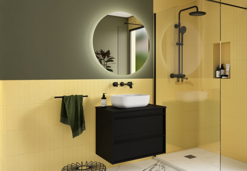 Meubles de salle de bains avec plan de toilette en bois Attila Salgar environnement 10