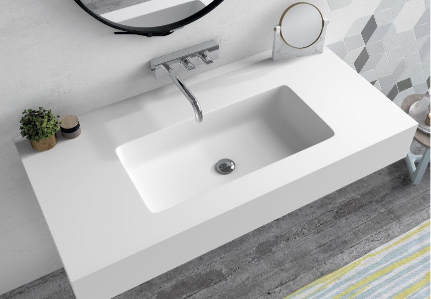 Lavabo suspendu Ibiza Bruntec environnement 3
