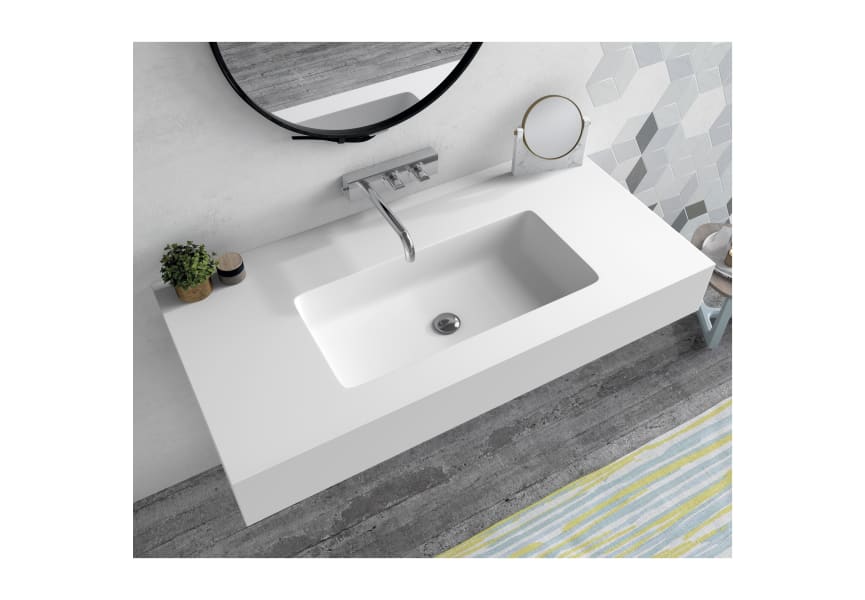 Lavabo suspendu Ibiza Bruntec environnement 4