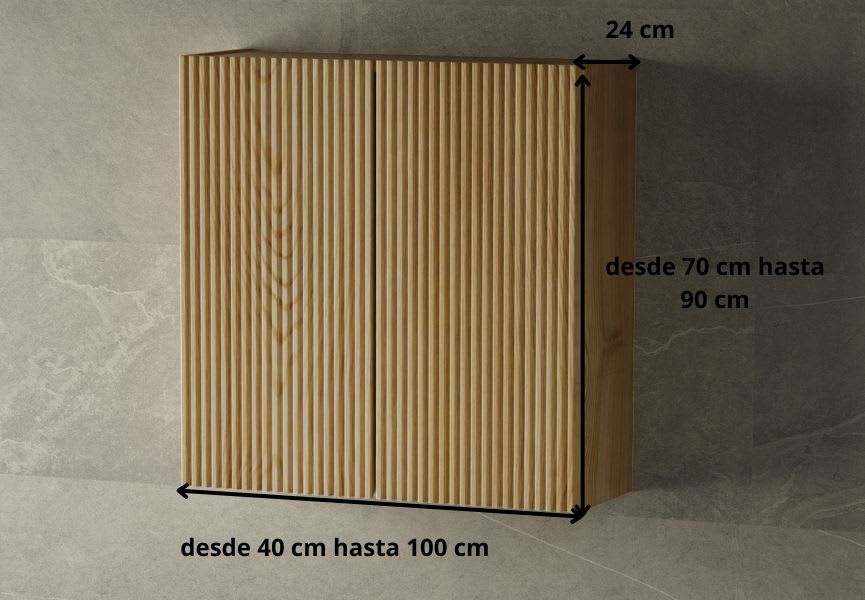 Penderie double 2 portes en bois massif Alpes Bruntec croquis 6