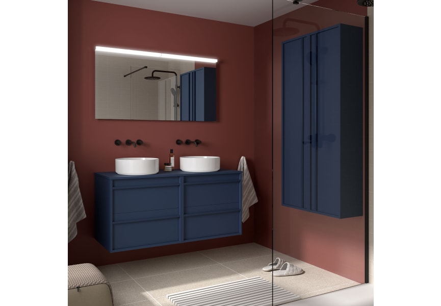 Meubles de salle de bains avec plan de toilette en bois Attila Salgar principal 4