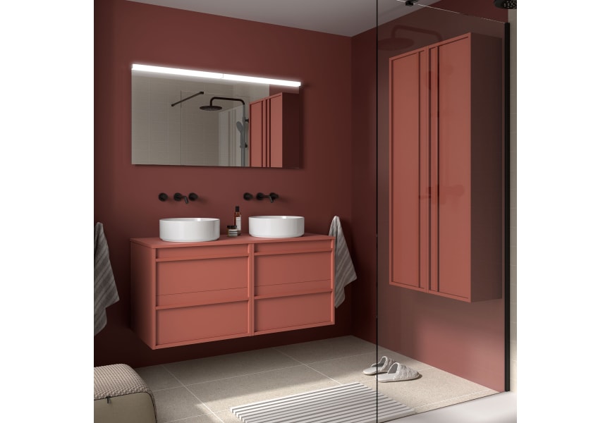 Meubles de salle de bains avec plan de toilette en bois Attila Salgar principal 6