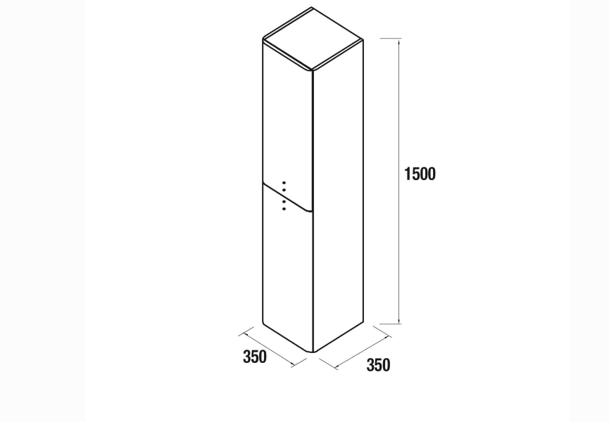 Colonne de salle de bains Uniiq Salgar croquis 18