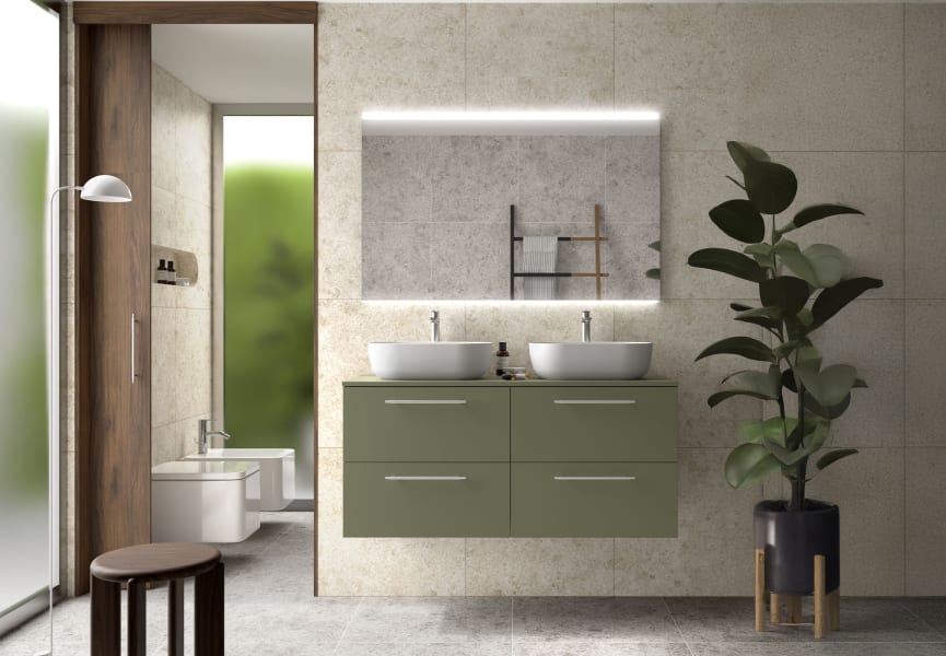 Meuble de salle de bains avec plan de toilette Silane Salgar principal 0