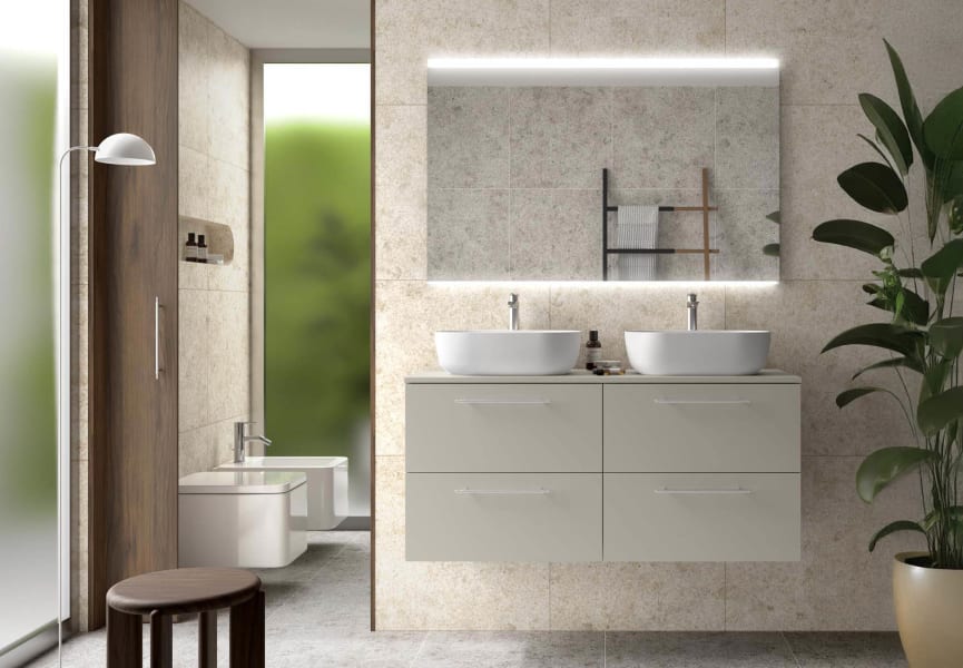 Meuble de salle de bains avec plan de toilette Silane Salgar principal 4