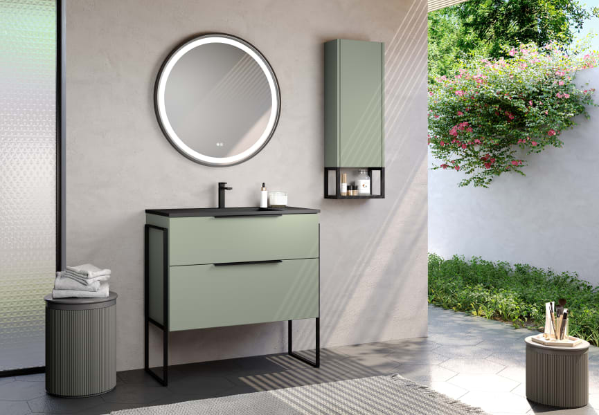 Meuble de salle de bains Galsaky industrial Coycama principal 5