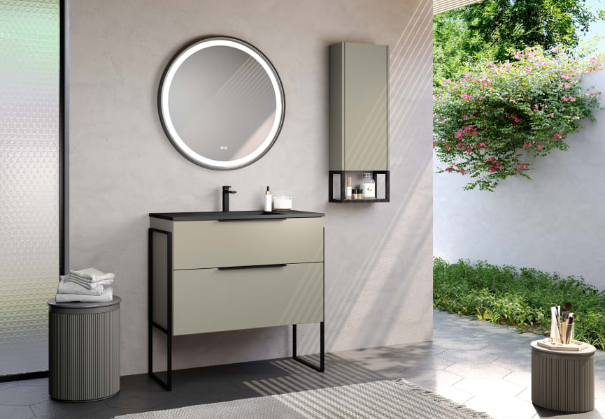 Meuble de salle de bains Galsaky industrial Coycama principal 4