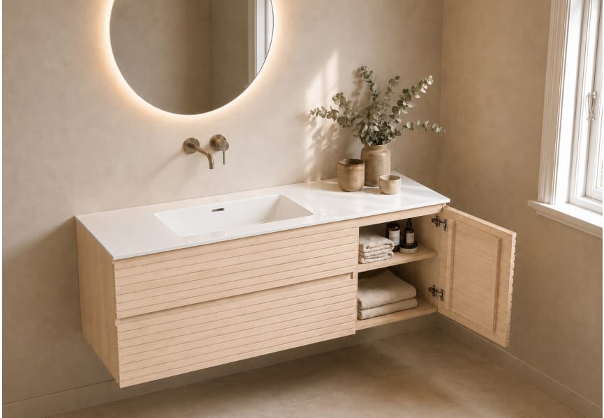 Ensemble de meubles de salle de bains Alpes 21 Bruntec détail 6