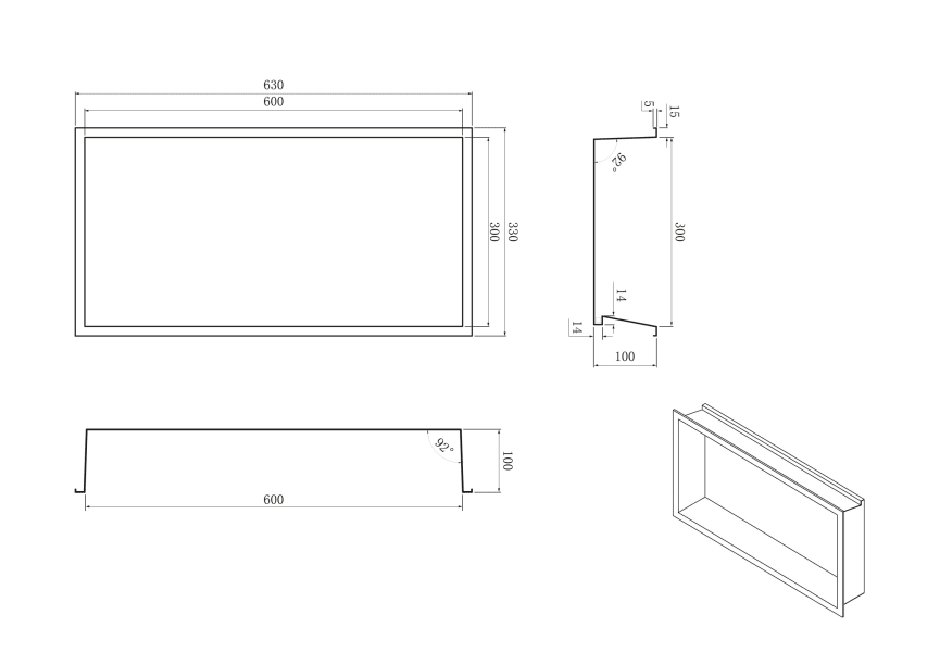 Oceanic Medimex Salle de bain Hornacina croquis 7