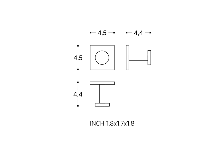 Stick Cosmic cintre de salle de bain croquis 2