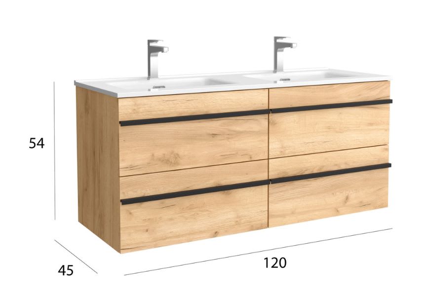 Ensemble de meubles de salle de bains Born Salgar détail 4