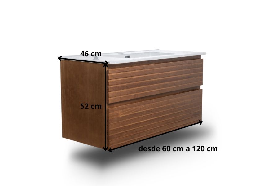 Bruntec Horizontal Palilleria Alpes 1 ensemble de meubles de salle de bains croquis 9