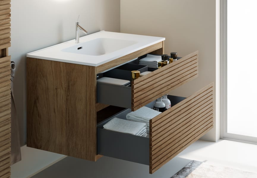 Bruntec Horizontal Palilleria Alpes 1 ensemble de meubles de salle de bains détail 2