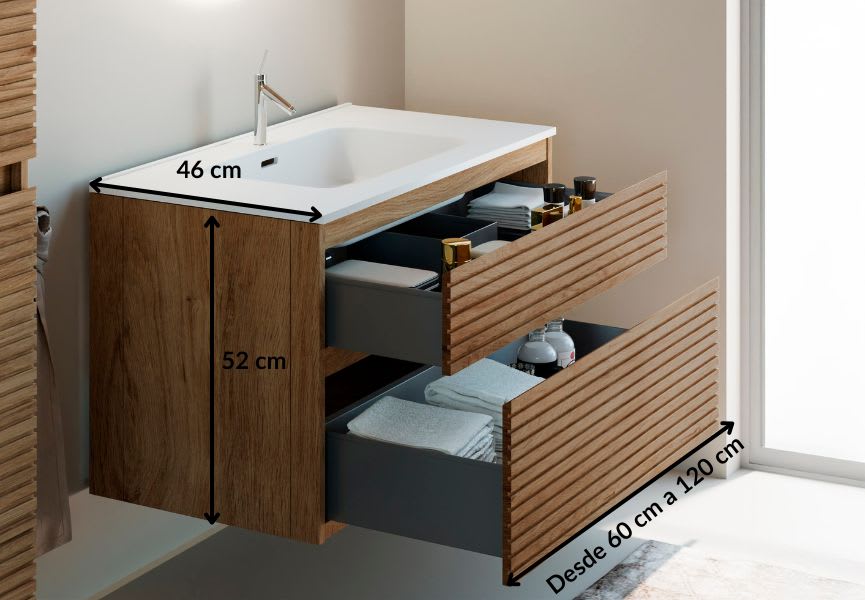 Bruntec Horizontal Palilleria Alpes 1 ensemble de meubles de salle de bains croquis 5