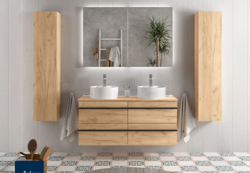 Meuble de salle de bains avec vasque à poser Born Salgar principal 0