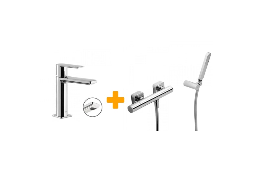 Loft Tres Mitigeur de lavabo + mitigeur de douche principal 0
