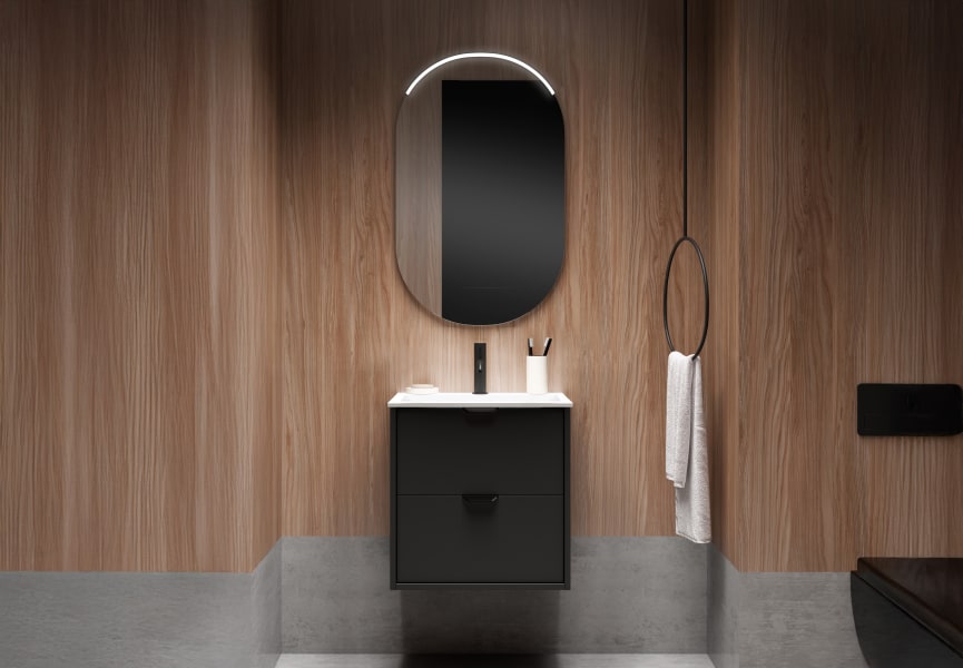 Ensemble de meubles de salle de bains faible profondeur 35,5 cm Midi Visobath principal 11