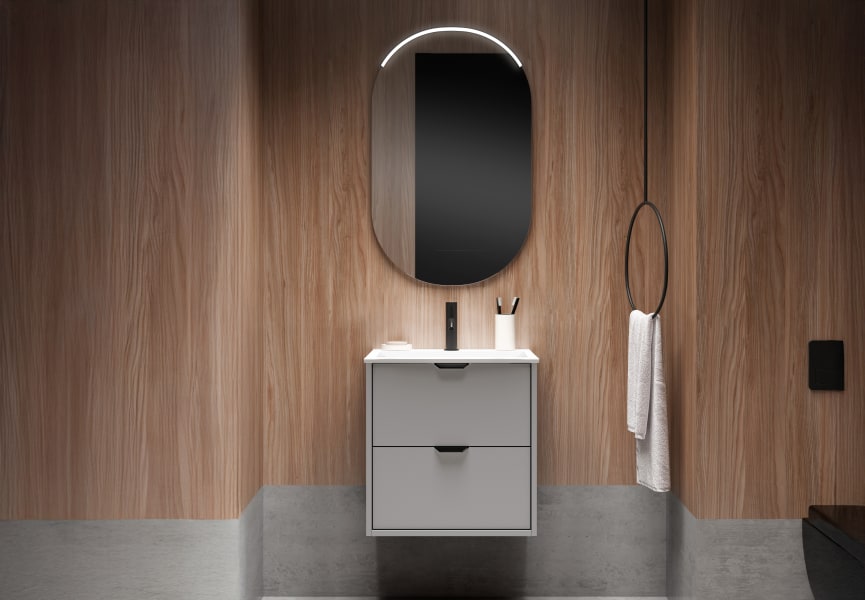 Ensemble de meubles de salle de bains faible profondeur 35,5 cm Midi Visobath principal 7