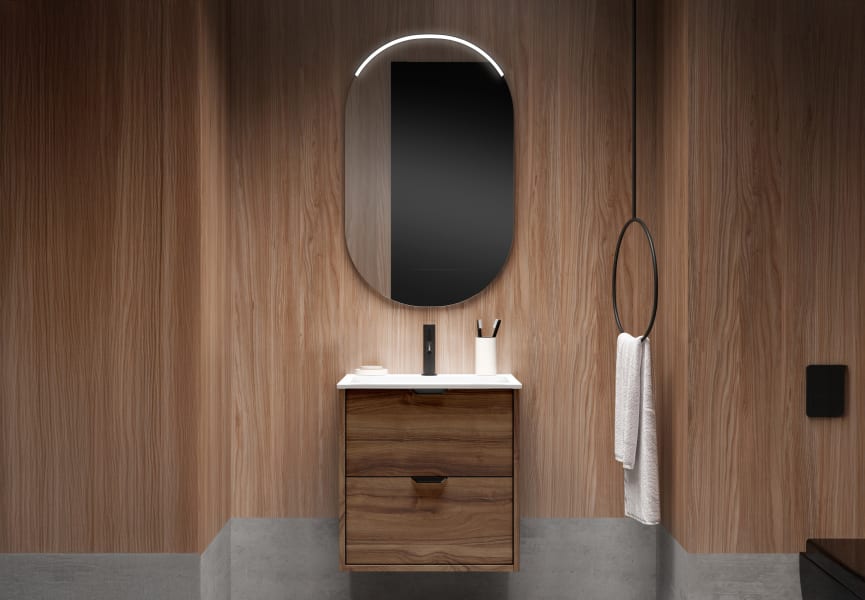 Ensemble de meubles de salle de bains faible profondeur 35,5 cm Midi Visobath principal 1