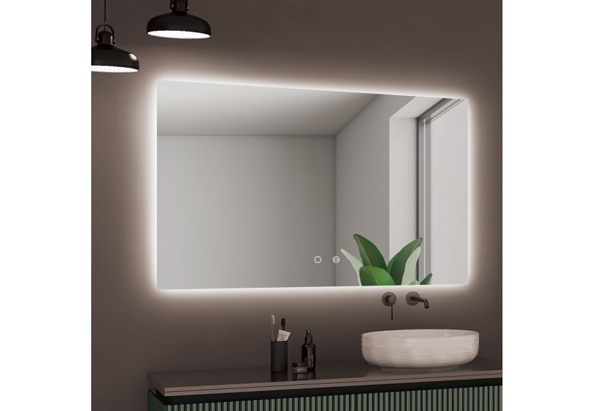 Miroir de salle de bain avec éclairage LED Italia Ledimex principal 3