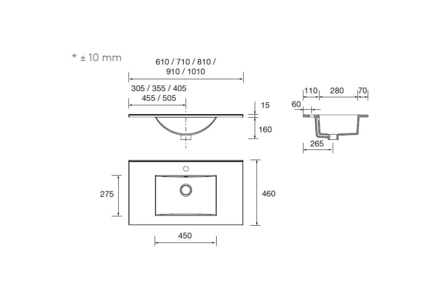 Ensemble de meubles de salle de bains Noja Salgar croquis 29