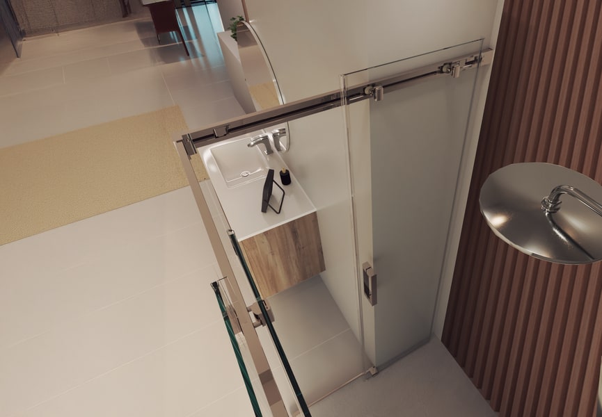Paroi de douche Venus (300) Bruntec détail 3