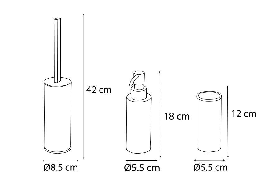 Ensemble de salle de bain 401 Bruntec croquis 8