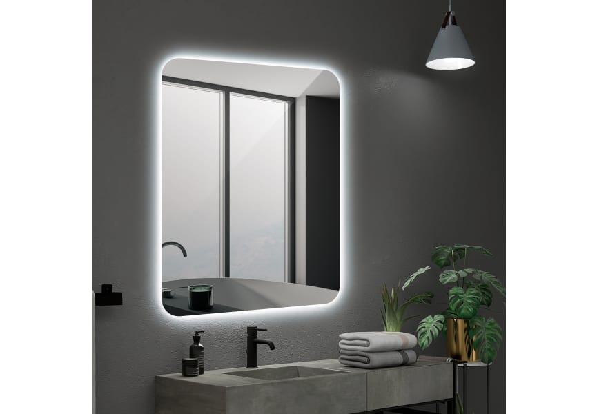 Miroir de salle de bain avec éclairage LED Dinamarca Ledimex principal 3