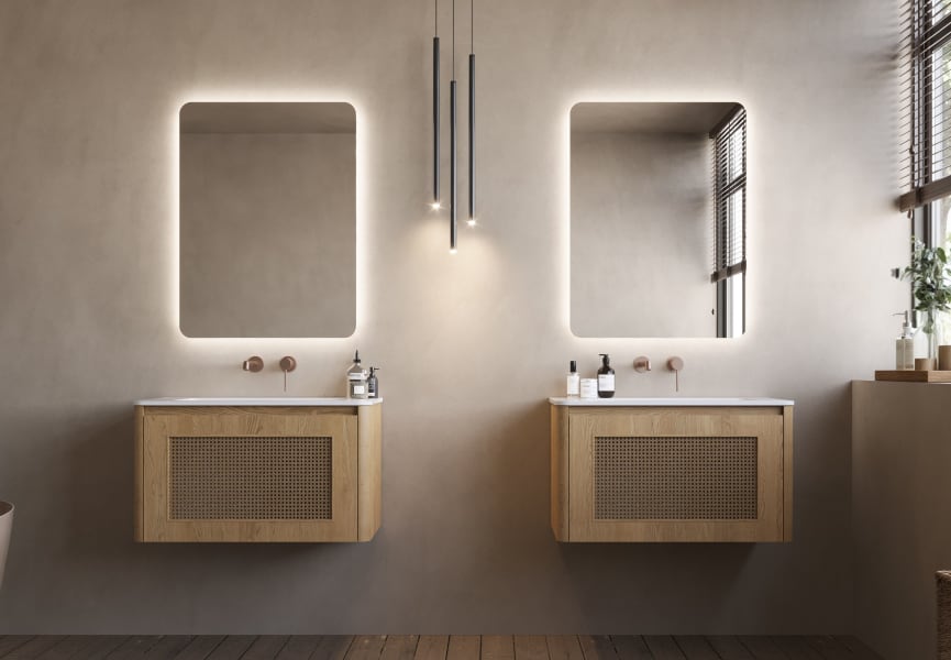 Miroir de salle de bain avec éclairage LED Dinamarca Ledimex principal 1