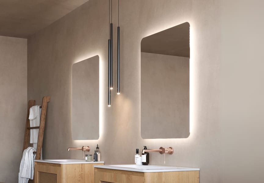 Miroir de salle de bain avec éclairage LED Dinamarca Ledimex principal 0