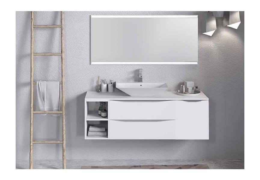 Meuble de salle de bains avec plan de toilette en bois Landes Coycama principal 0