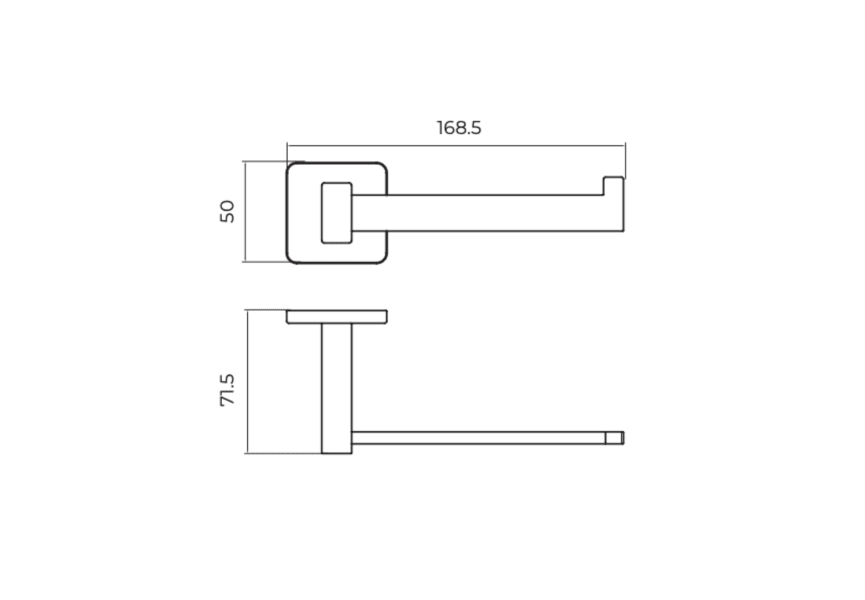 Porte-rouleau de toilette Technic Medimex croquis 5