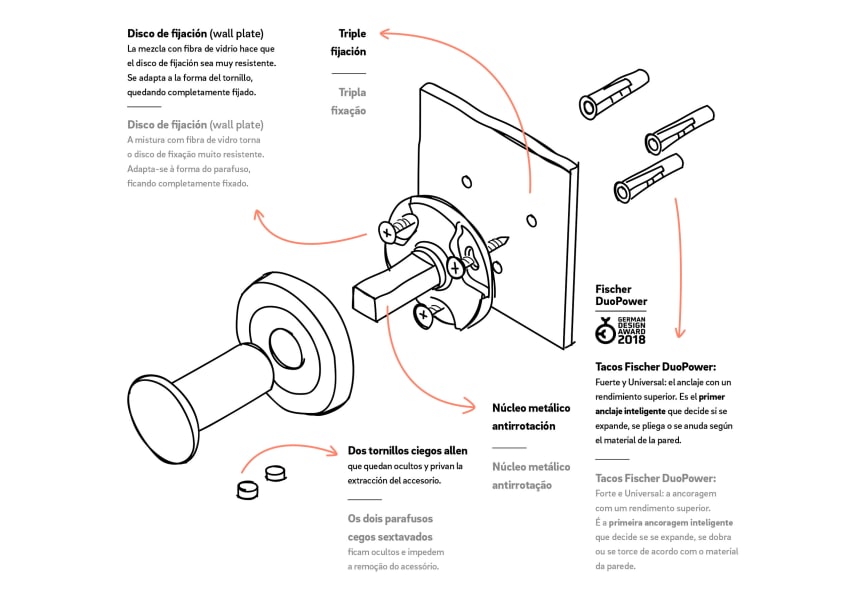 Poignée de baignoire Architect S+ Cosmic croquis 13