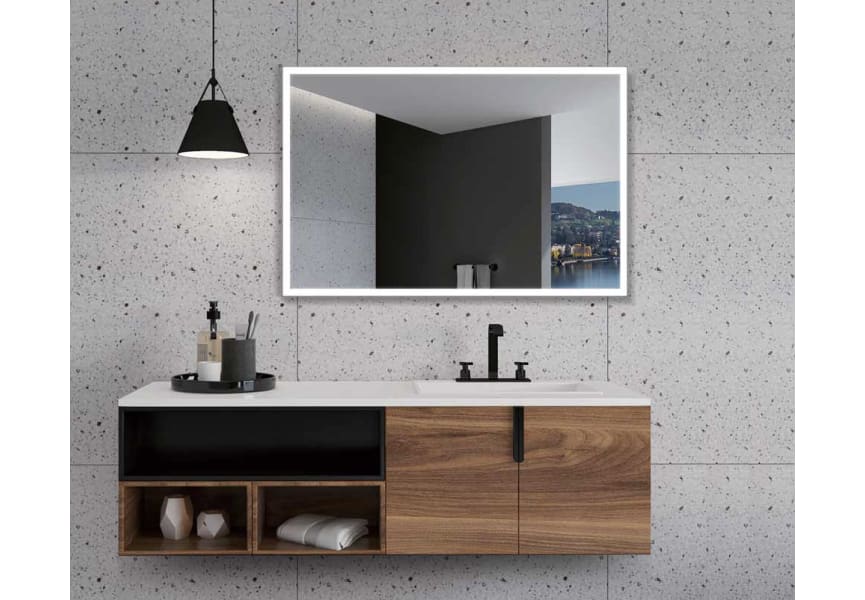 Miroir de salle de bain avec éclairage LED Suiza Ledimex principal 2