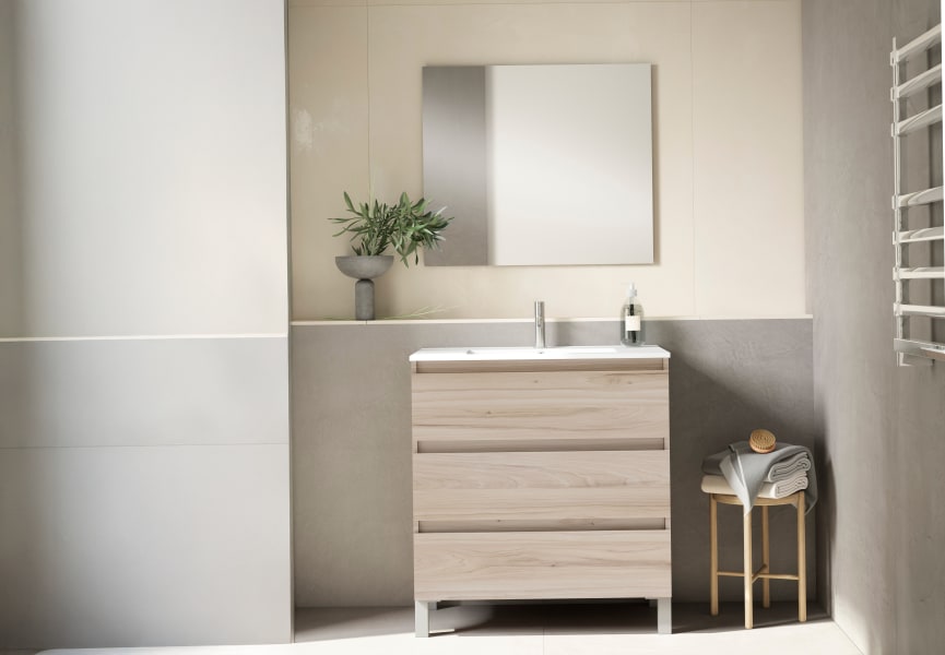 Meuble de salle de bains à faible profondeur 39,5 cm Box Viso principal 0