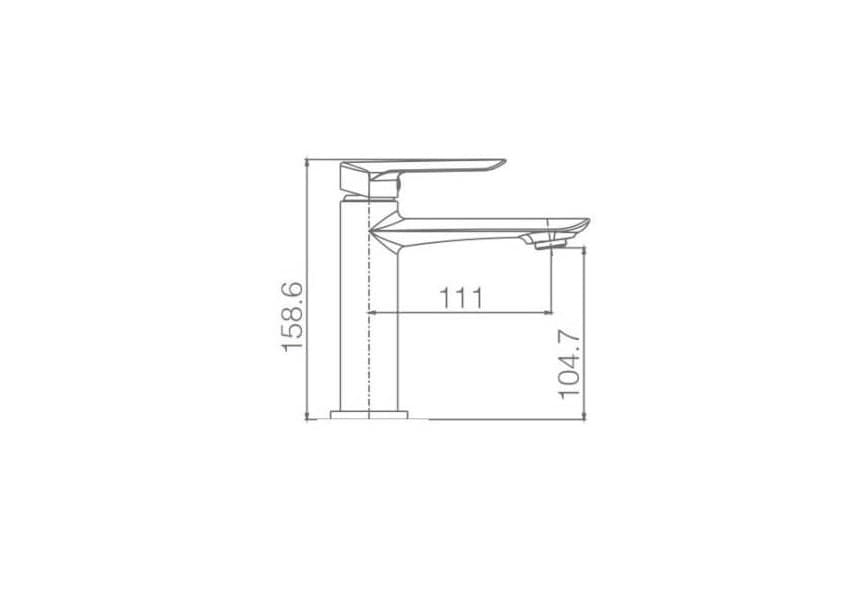Robinetterie de lavabo Ural Imex croquis 6
