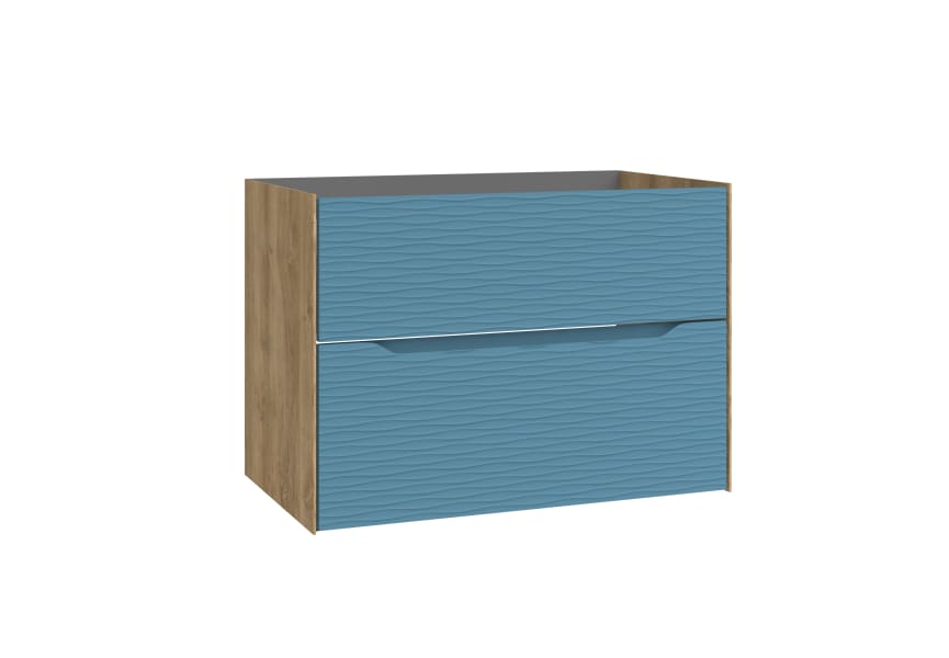 Meuble de salle de bains avec plan de toilette en bois Sahara Coycama principal 18
