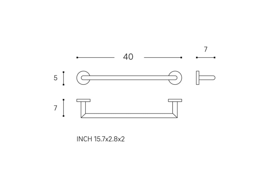 Start Cosmic Porte-serviettes de salle de bains croquis 8