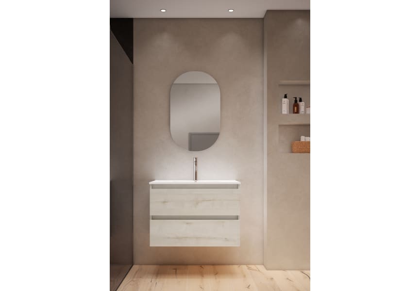 Meuble de salle de bains à faible profondeur 39.5 cm Box Visobath principal 1