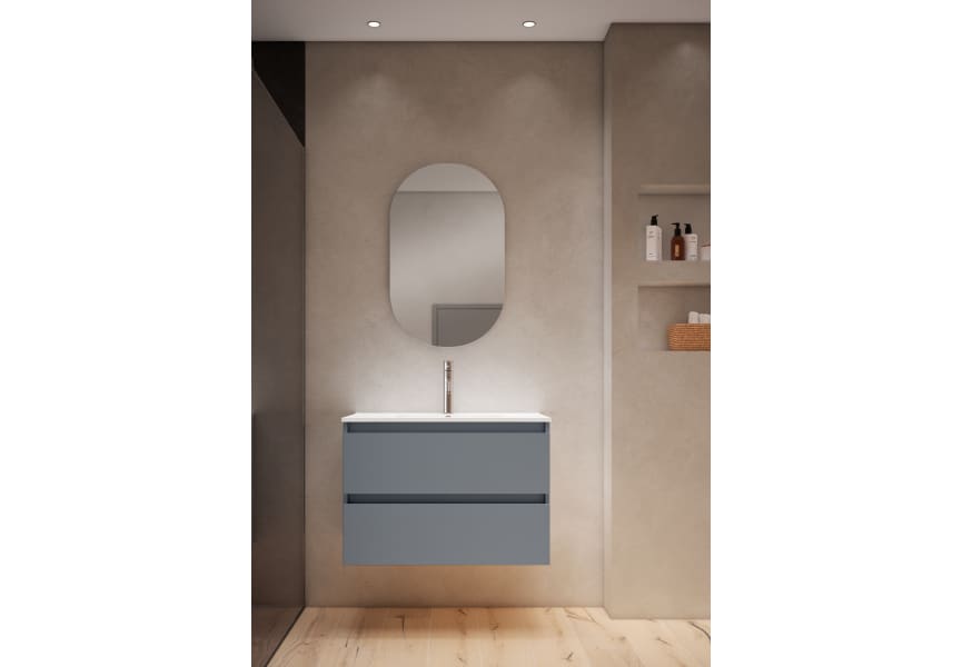 Meuble de salle de bains à faible profondeur 39.5 cm Box Visobath principal 3
